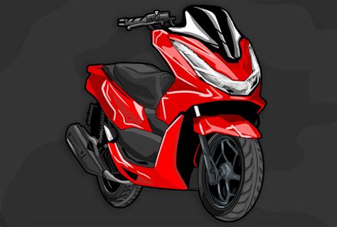 Honda Scooters Ppr Retro Wall Papers Drawings Retro Illustration