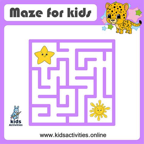 Easy mazes for kids - free printable ⋆ Kids Activities