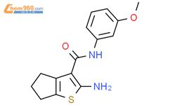 2 Amino N 3 Methoxyphenyl 5 6 Dihydro 4H Cyclopenta B Thiophene 3