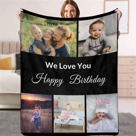 Custom Birthday Blanket Gifts For Women Happy Birthday Gifts Blankets