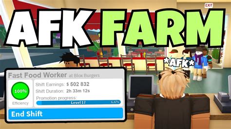 NEW How To AFK Work In Bloxburg Fast Food Worker 2024 YouTube