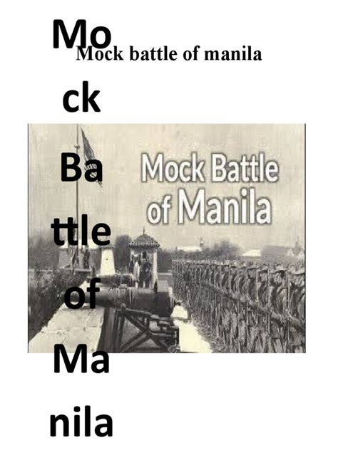 Mock Battle of Manila: Mo CK Ba Ttle of Ma Nila | PDF