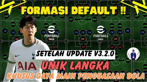 FORMASI DEFAULT UNIK LANGKA KHUSUS GAYA MAIN PENGUASAAN BOLA