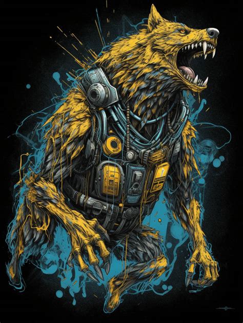 Cyborg Howling Wolf By Karaavare On Deviantart