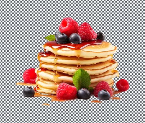 Premium Psd Yummy Classic Pancakes Isolated On Transparent Background