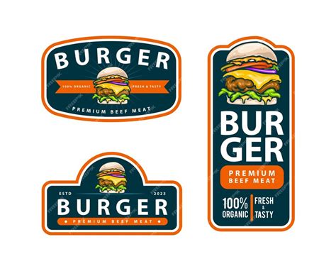 Premium Vector Burger Logo Template Design