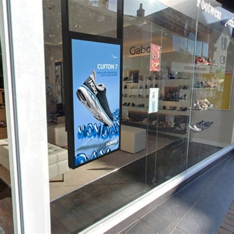 Ultra High Brightness Hanging Double Sided Window Display Future Visuals