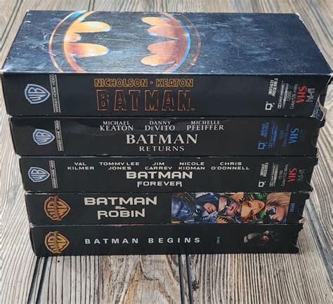 Batman Vhs Collection With Batman Begins Rare Late Run Vhs Tape Hot