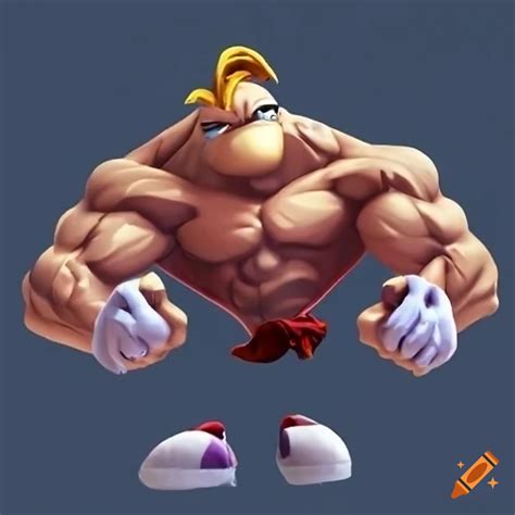 Muscular Rayman Character On Craiyon