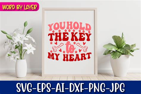 You Hold The Key To My Heart Retro Graphic By Emdgraphic Creative Fabrica