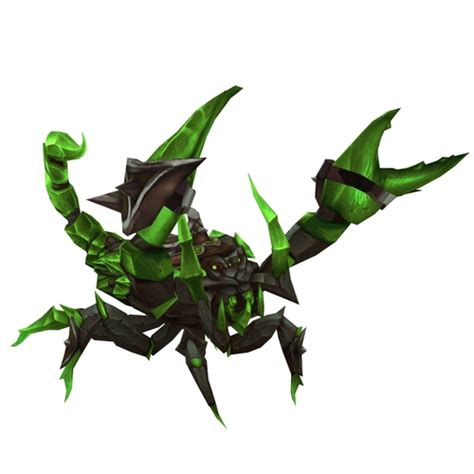 Green Amber Scorpion Warcraft Mounts