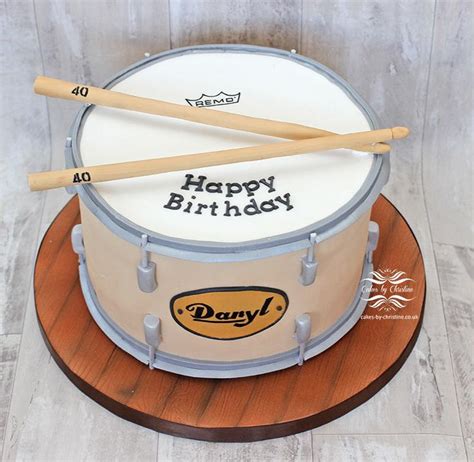 Drum Cake For 40th Drum Cake Drum Birthday Drum Birthday Cakes