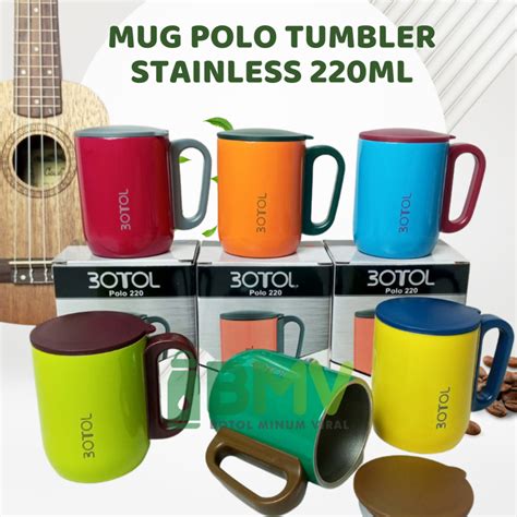 Jual Produk Gelas Mug Stainless Steel Tumbler Polo Hot Cold Dubblin Kopi Teh Ml Shopee