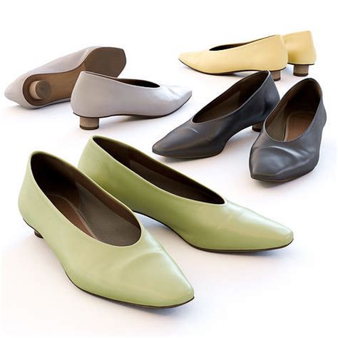 3d Model Plain Pumps Shoes Vr Ar Low Poly Cgtrader