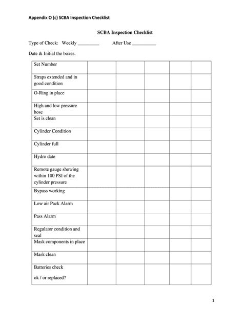 Chassis Inspection Checklist Fill Online Printable Fillable Blank