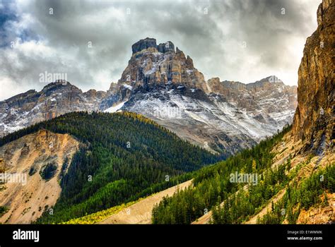 Cathedral Mountain Yoho National Park British Columbia Canada Stock