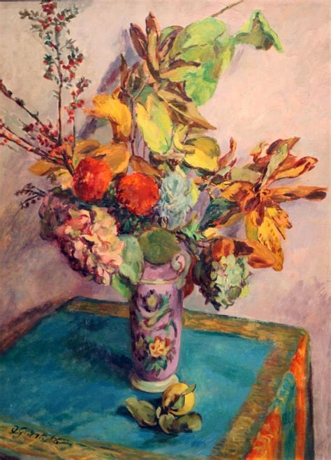 Duncan Grant 1885 1978 Floral Still Life 1956 A Member Of The