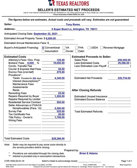 How To Complete A Sellers Net Sheet Hooquest