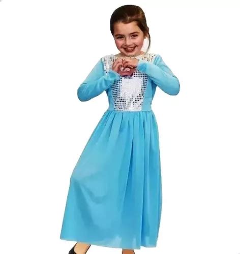 Disfraz Elsa Frozen Celeste Licencia Original Disney