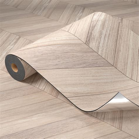 Oxdigi Peel And Stick Herringbone Vinyl Flooring Roll X Sq