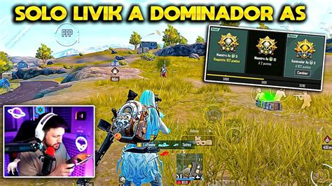 CAMINO A DOMINADOR AS Solo Jugando LIVIK En PUBG MOBILE YouTube