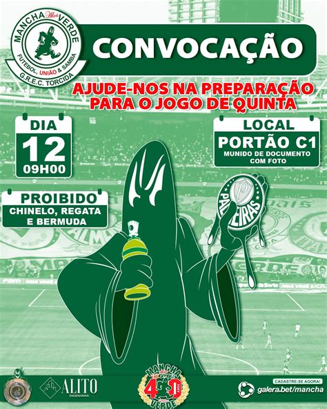 Amorim Podporco On Twitter Mancha Alvi Verde Convoca Torcida Do