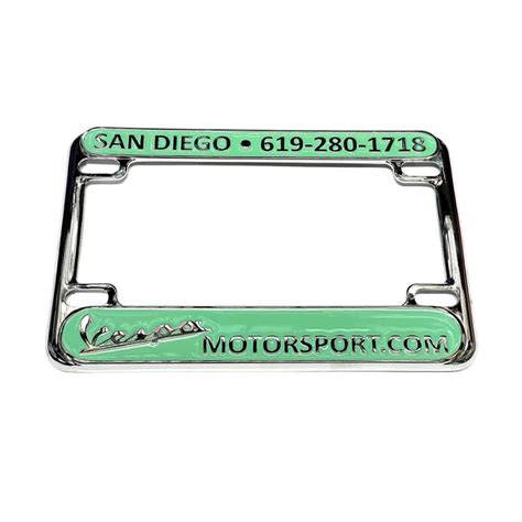 ScooterWest VESPA MOTORSPORT VERDE RELAX GREEN LICENSE PLATE FRAME