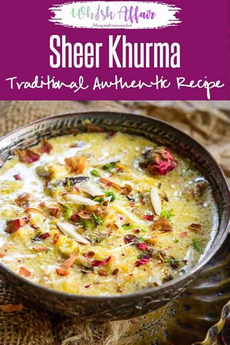 Sheer Khurma Vermicelli Milk Dates Pudding Recipe Indian Food