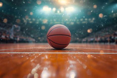 Premium Ai Image Arena Anticipation Modern Basketball Arena With