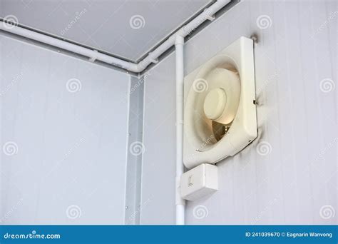 Installing an Exhaust Fan in the Room Stock Photo - Image of release ...