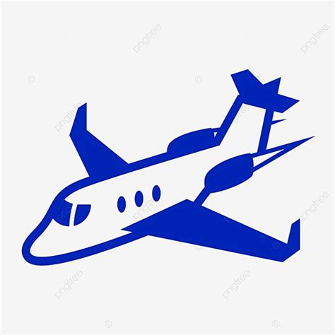 Simple Plane Clipart Transparent PNG Hd, Simple Cartoon Blue Plane Png ...