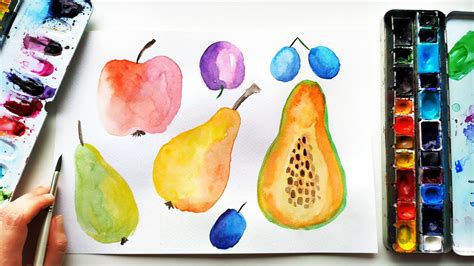 Watercolor Fruit Paintings