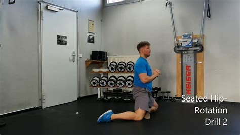 Seated Hip Rotation Drill 2 Youtube