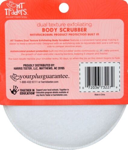 Harris Teeter™ Dual Texture Antimicrobial Exfoliating Body Scrubber 1