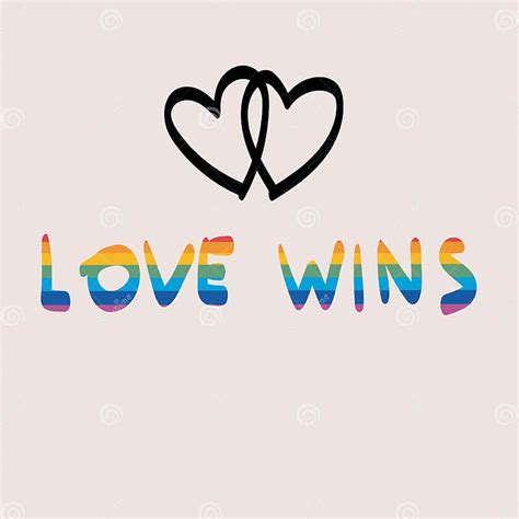 Love Wins Vector Illustration Of The Pride Parade Lgbt Community