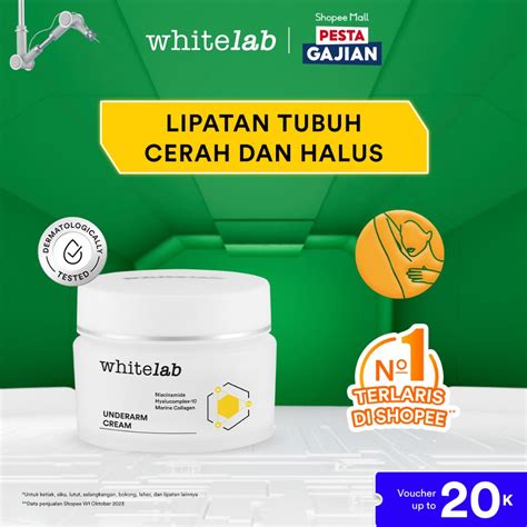 Jual Whitelab Underarm Cream Krim Pencerah Ketiak Selangkangan Bokong