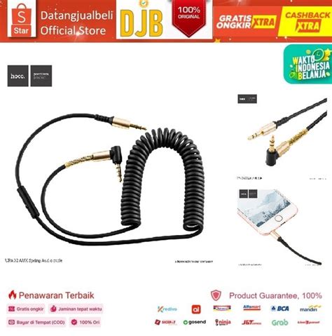 Jual Hoco Upa Spring Aux Flexible Cable Mm Meter With Mic