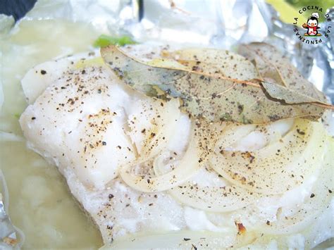 LA COCINA DE LAS PINUINAS BACALAO EN PAPILLOTE