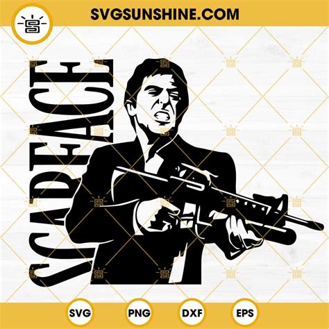 Scarface Svg Tony Montana Svg Png Dxf Eps Files