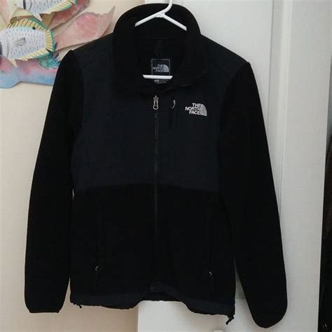 The North Face Black Denali Polartec Fleece Full Zip Jacket In 2024 North Face Jacket Womens