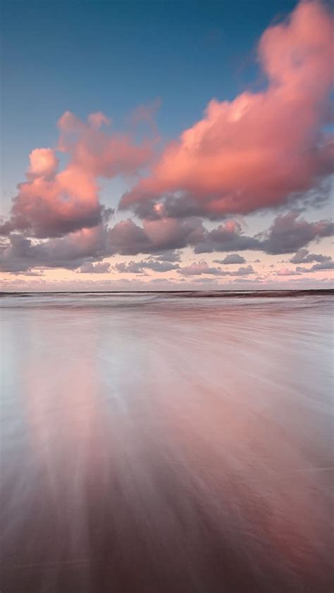 Nubes en el mar al atardecer Fondo de pantalla ID:6393