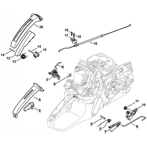 Stihl Ms Chainsaw Ms C Parts Diagram Trottle Control