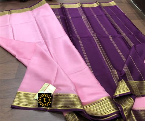 Pure Mysore Silk Saree Silk Mark Certified Indian Bridal South Indian