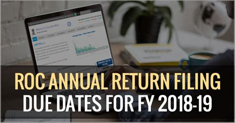 All ROC Annual Return Filing Due Dates FY 2023 24 CA Portal