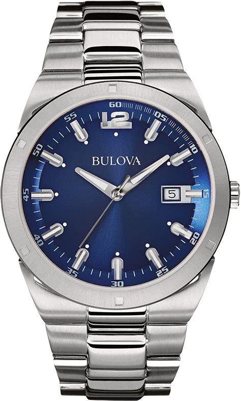 Bulova Bulova Mens Classic Silver Stainless Steel Quartz Watch