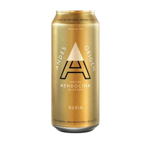 Cerveza Andes Origen Rubia Lata X Cc