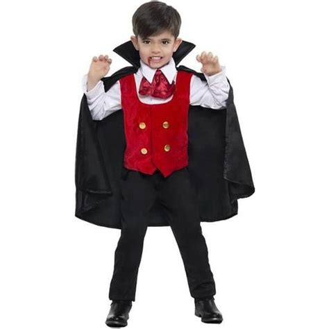 Déguisement Vampire Garçon Cape Rouge Multicolore Halloween et