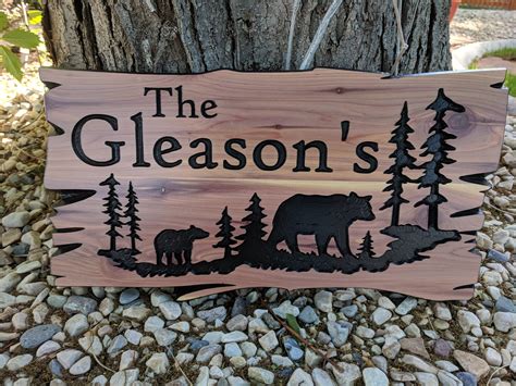 Custom Wood Signs Personalized Engraved Welcome Sign Outdoor Signs Camp ...