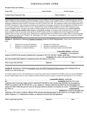 Eeo Form Printable Fillable