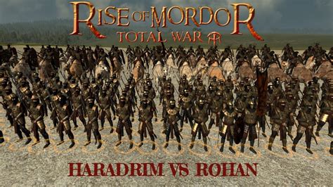 Rise Of Mordor Mod Haradrim Vs Rohan Total War Attila Youtube